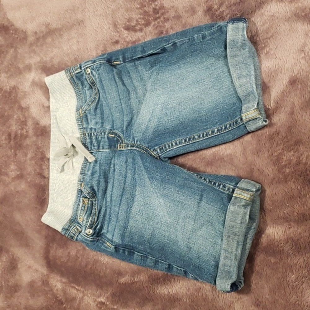 Justice Blue Jean Shorts Size 8 slim